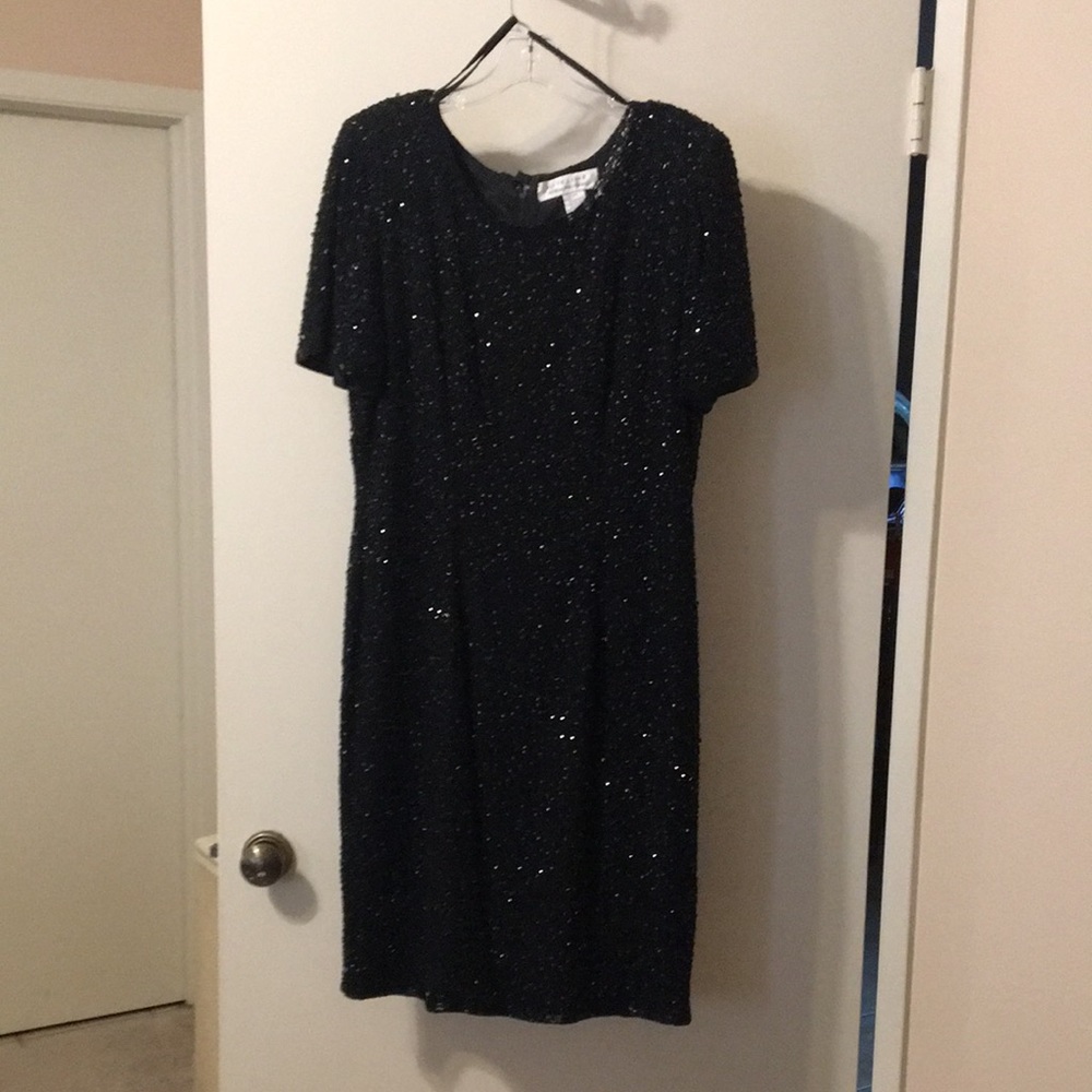Beautiful black silk dress